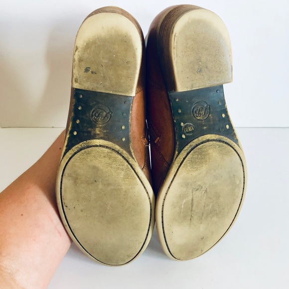 Lucky Brand Banca Brown Leather Ankle Booties - Picture 5 of 7